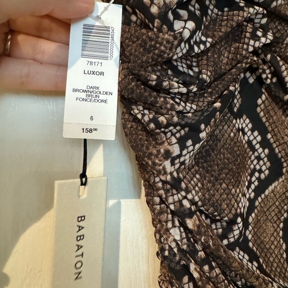 Aritzia Snake-print Babatoon Dress, Size 6, NWT - Picture 4 of 4